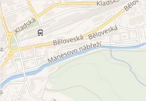 Mánesovo nábřeží v obci Náchod - mapa ulice