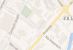 Na Hamrech v obci Náchod - mapa ulice