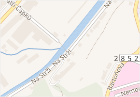 Na Strži v obci Náchod - mapa ulice