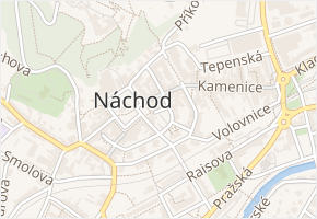 Radniční v obci Náchod - mapa ulice