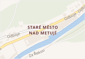 Staré Město nad Metují v obci Náchod - mapa části obce