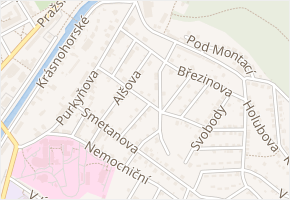 Svolinského v obci Náchod - mapa ulice