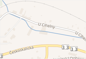 U Cihelny v obci Náchod - mapa ulice