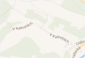 V Kalhotách v obci Náchod - mapa ulice