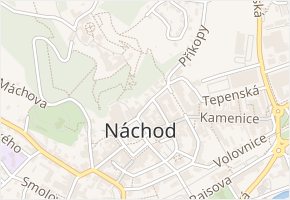 Weyrova v obci Náchod - mapa ulice