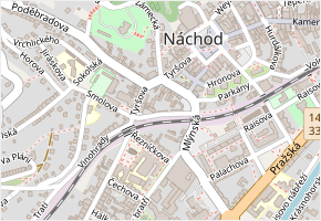 Za Sodovkárnou v obci Náchod - mapa ulice