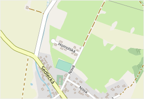 Homolská v obci Nadějkov - mapa ulice