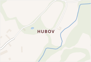 Hubov v obci Nadějkov - mapa části obce