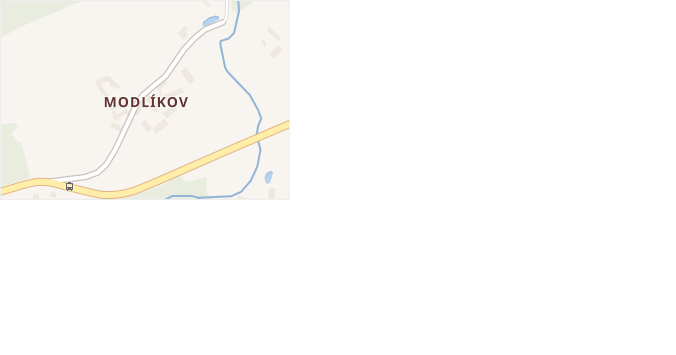 Modlíkov v obci Nadějkov - mapa části obce