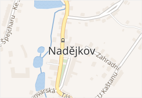 Nadějkov v obci Nadějkov - mapa části obce