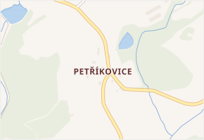 Petříkovice v obci Nadějkov - mapa části obce