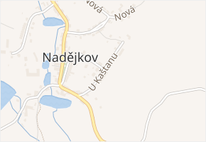 U Kaštanu v obci Nadějkov - mapa ulice