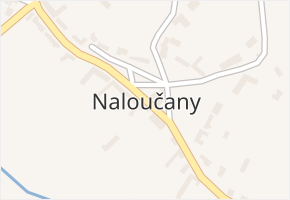 Naloučany v obci Naloučany - mapa části obce
