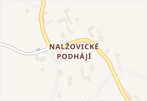 Nalžovické Podhájí v obci Nalžovice - mapa části obce