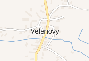 Velenovy v obci Nalžovské Hory - mapa části obce