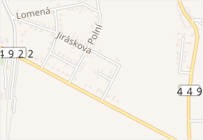Erbenova v obci Náměšť na Hané - mapa ulice
