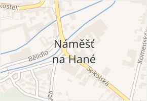 Náměšť na Hané v obci Náměšť na Hané - mapa části obce
