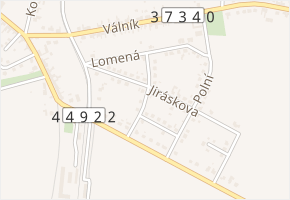 Nerudova v obci Náměšť na Hané - mapa ulice