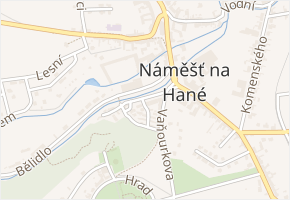 Procházkova v obci Náměšť na Hané - mapa ulice