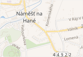Sokolská v obci Náměšť na Hané - mapa ulice