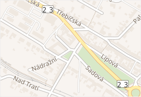 náměstí Míru v obci Náměšť nad Oslavou - mapa ulice