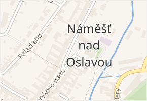 Petra Křičky v obci Náměšť nad Oslavou - mapa ulice
