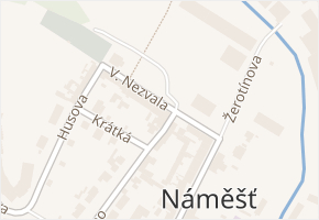 V. Nezvala v obci Náměšť nad Oslavou - mapa ulice