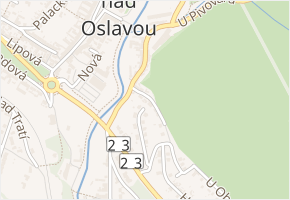 Závrata v obci Náměšť nad Oslavou - mapa ulice