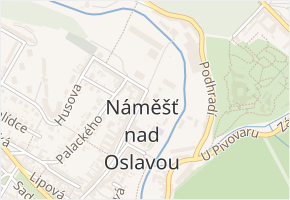 Žerotínova v obci Náměšť nad Oslavou - mapa ulice