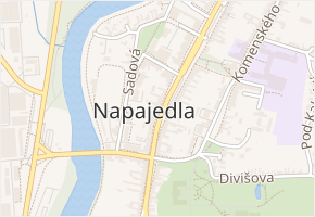 Kamenec v obci Napajedla - mapa ulice
