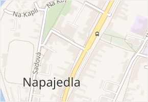 Masarykovo náměstí v obci Napajedla - mapa ulice
