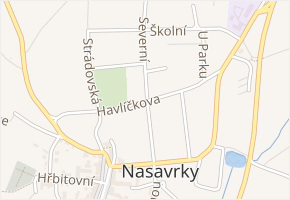 Havlíčkova v obci Nasavrky - mapa ulice
