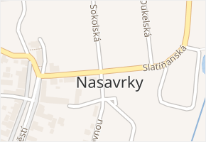 Nasavrky v obci Nasavrky - mapa části obce