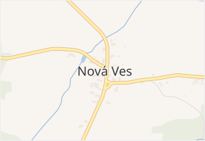 Nová Ves v obci Nasavrky - mapa části obce
