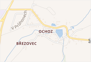 Ochoz v obci Nasavrky - mapa části obce