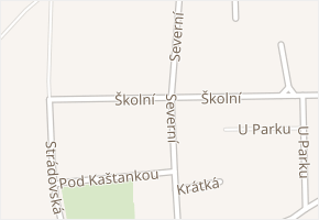 Severní v obci Nasavrky - mapa ulice