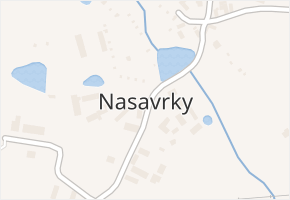 Nasavrky v obci Nasavrky - mapa části obce