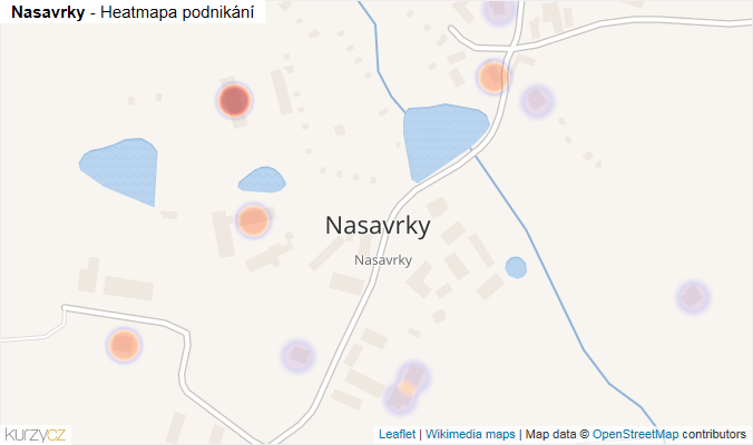 Mapa Nasavrky - Firmy v části obce.