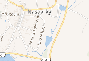 Nad Nádrží v obci Nasavrky - mapa ulice