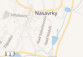Nad Sokolovnou v obci Nasavrky - mapa ulice