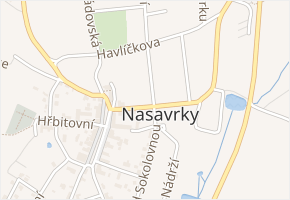Slatiňanská v obci Nasavrky - mapa ulice