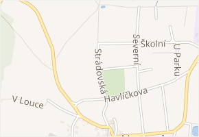 Strádovská v obci Nasavrky - mapa ulice