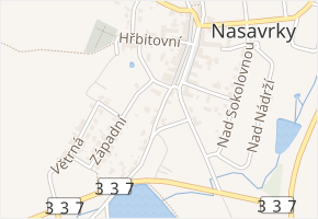 V Drahách v obci Nasavrky - mapa ulice