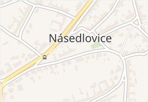 Násedlovice v obci Násedlovice - mapa části obce