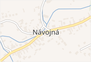 Návojná v obci Návojná - mapa části obce