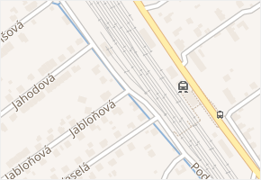 Jabloňová v obci Návsí - mapa ulice
