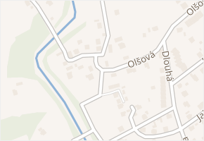 Olšová v obci Návsí - mapa ulice