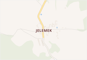 Jelemek v obci Nebahovy - mapa části obce