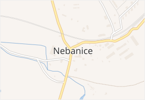 Nebanice v obci Nebanice - mapa části obce