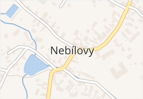 Nebílovy v obci Nebílovy - mapa části obce